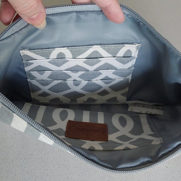 NEW Mud Pie "Lil Biter" Gray & White Bangle/Wristlet - Picture 12 of 15